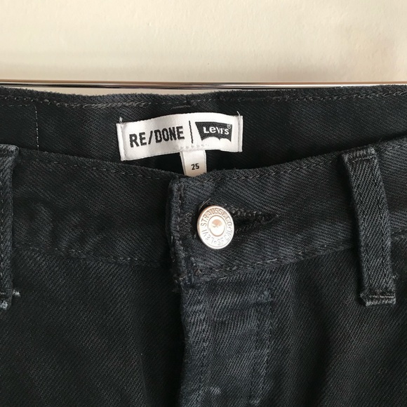 Re/Done Levi’s Destruction High Rise Ankle Crop - Picture 7 of 7